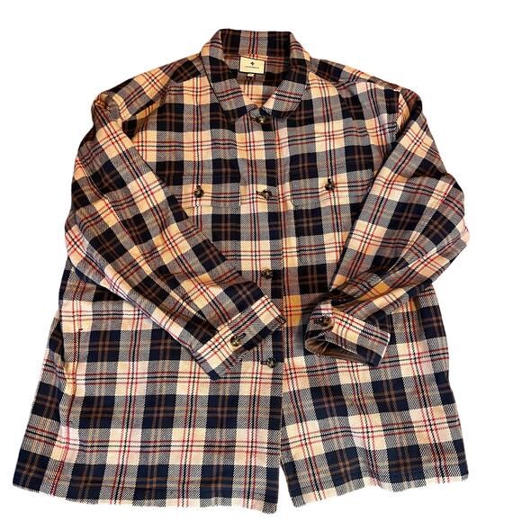 Tuckernuck Men's Cotton Button Down Shirt/Jacket.  Plaid Size XXL - Picture 1 of 7